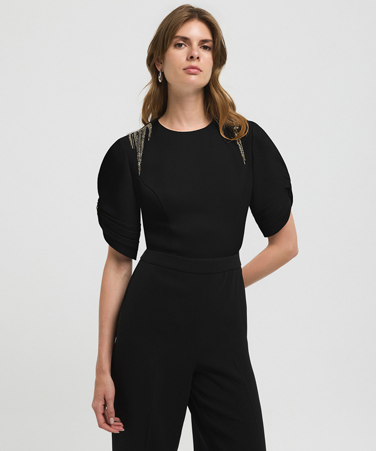 Color-Block Embellished Jumpsuit