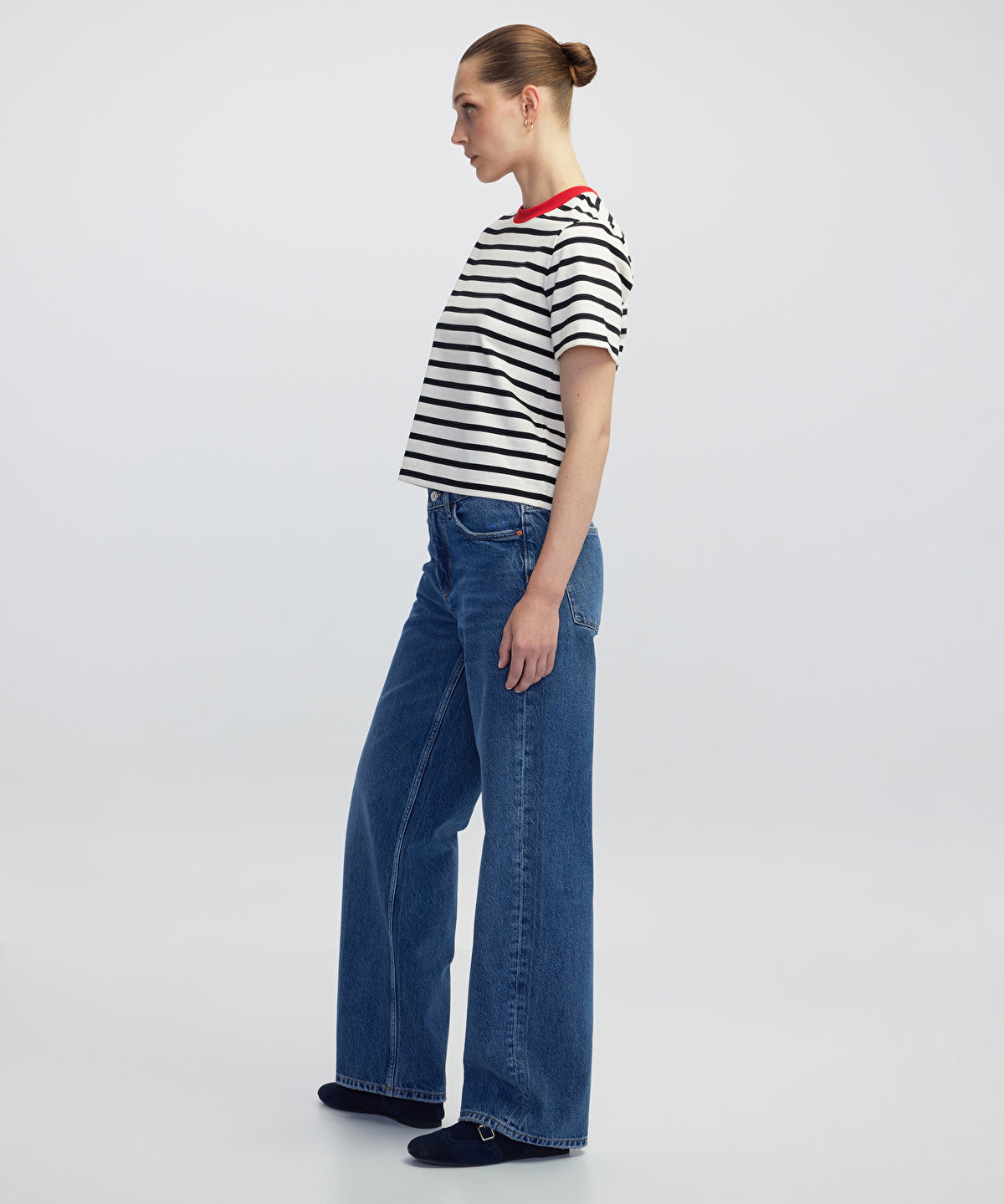 Zoomed Palazzo Jeans