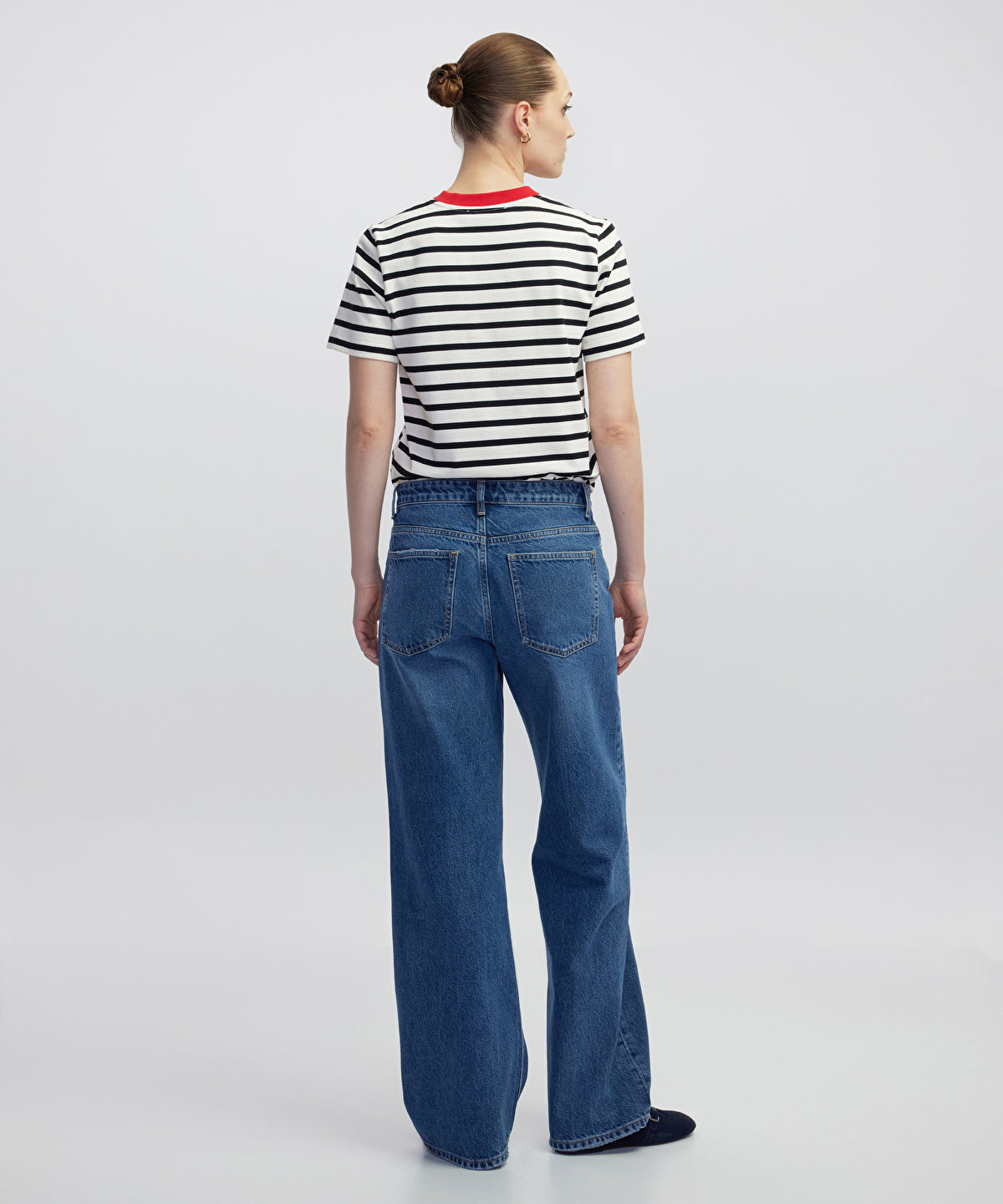 Zoomed Palazzo Jeans