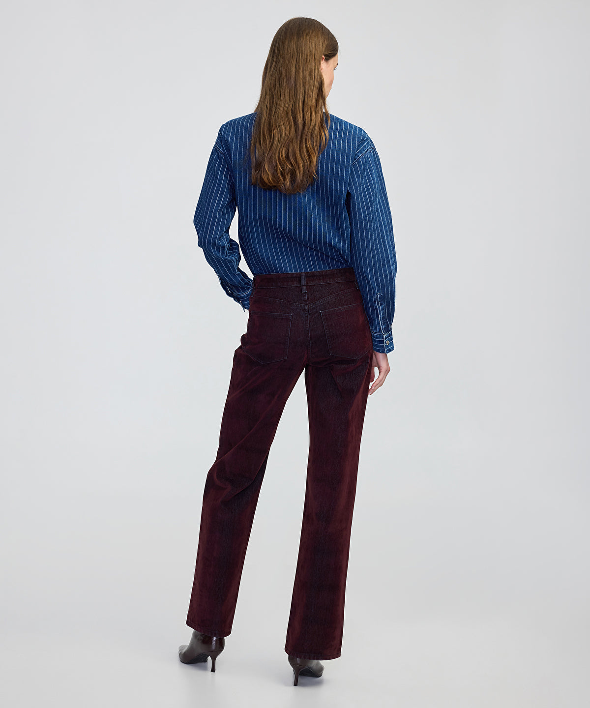 Flocked Wide-Leg Jeans