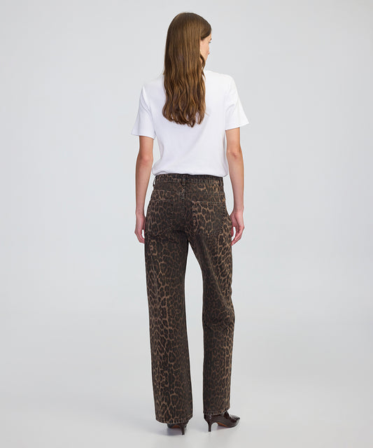 Animal Print Palazzo Jeans