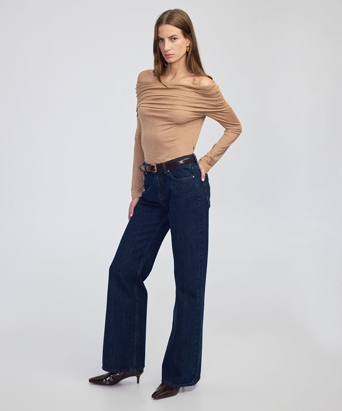Embellished Wide-Leg Jeans