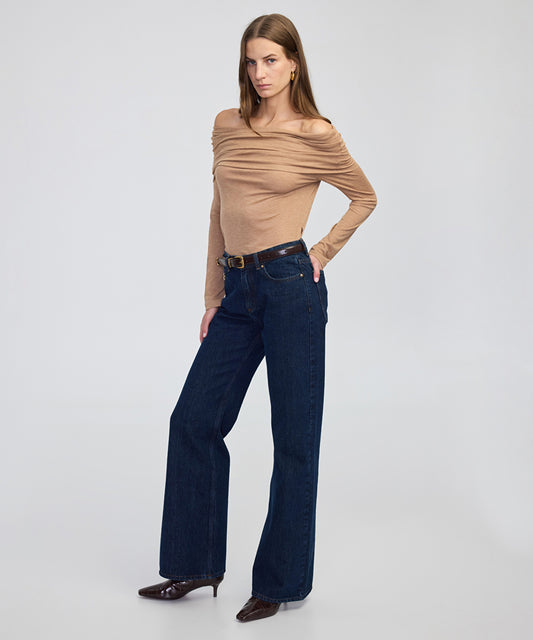Embellished Wide-Leg Jeans