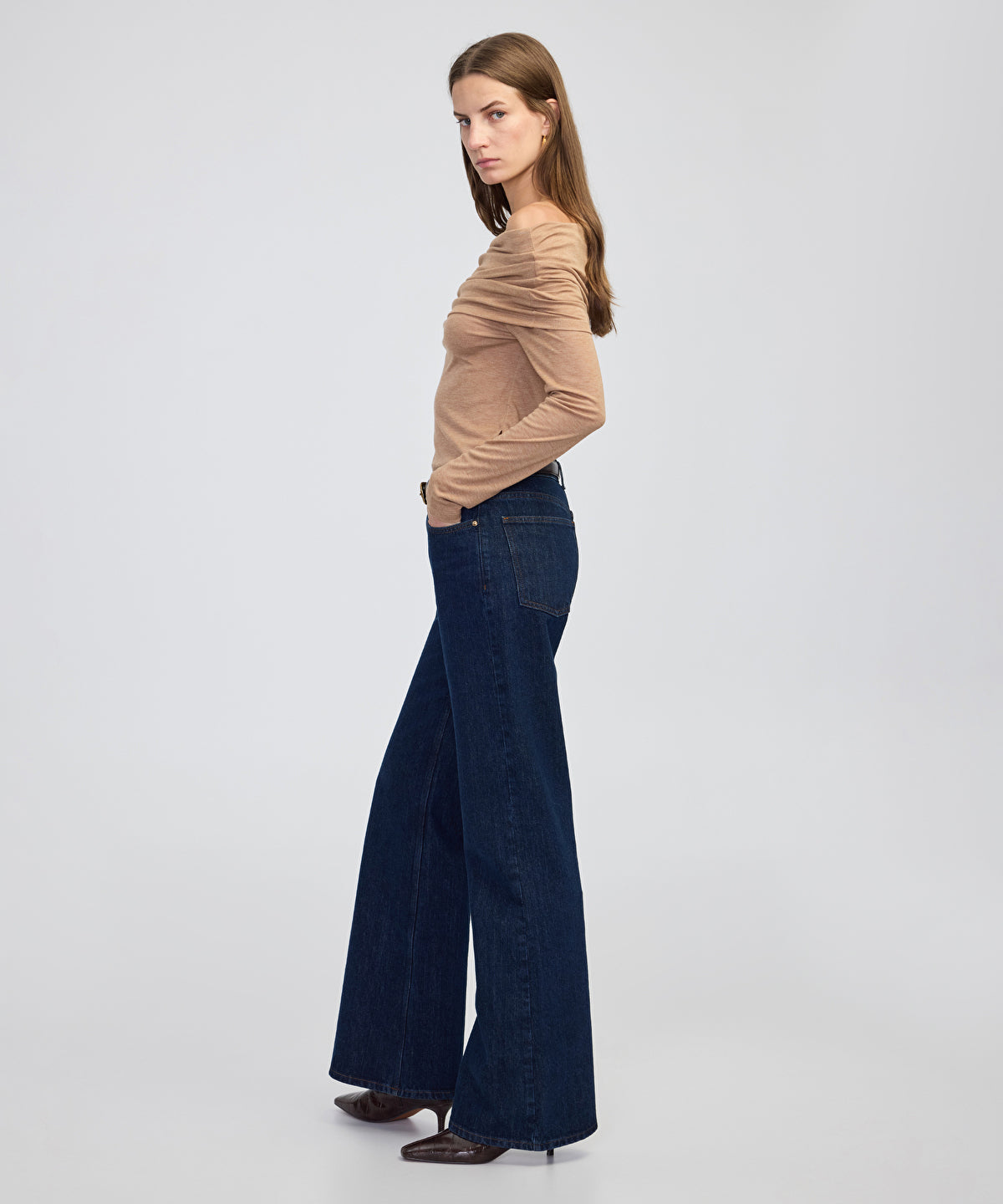 Embellished Wide-Leg Jeans
