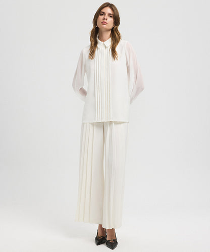 Shirt with Embellished Placket 