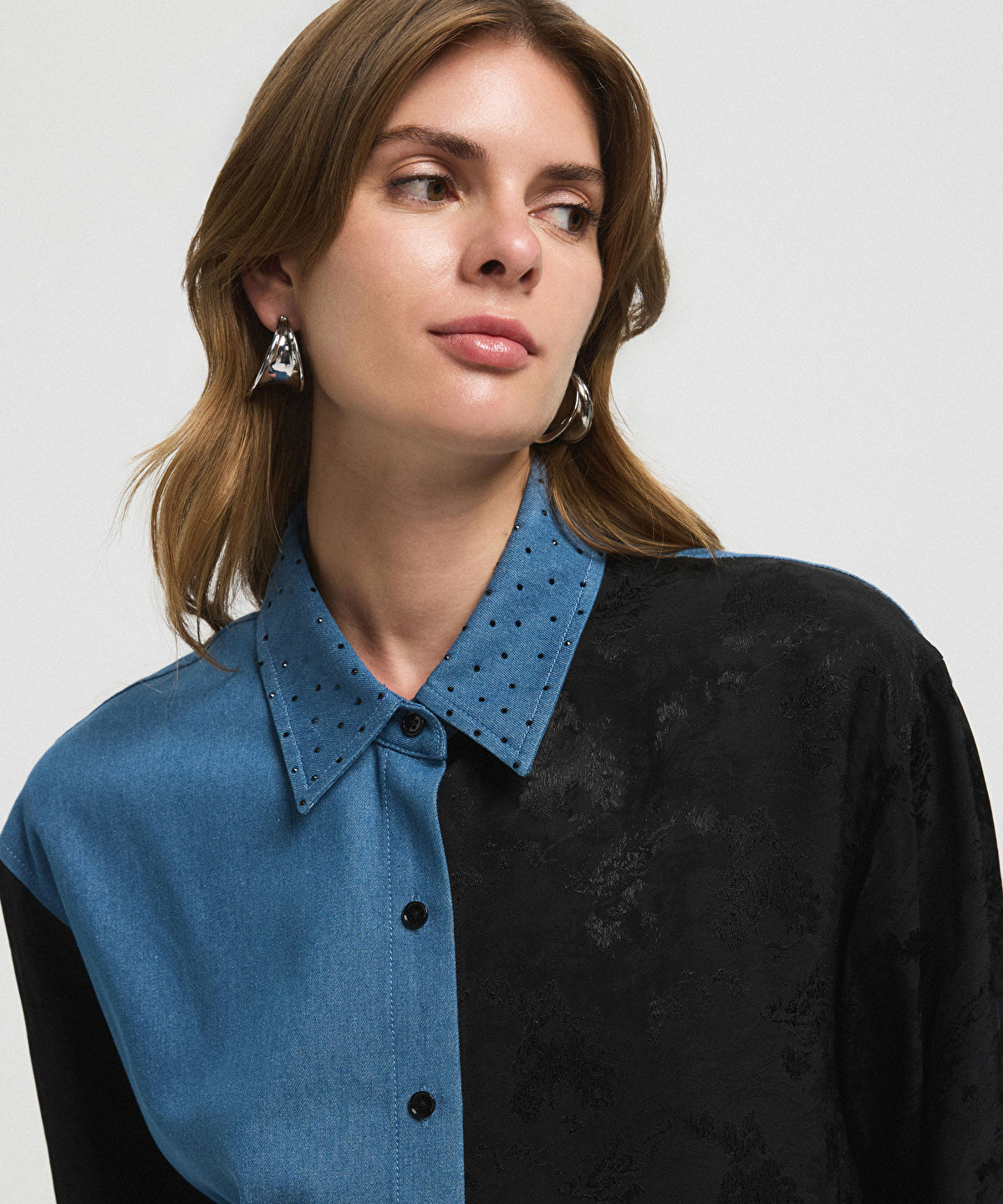 Zoomed Mixed Rhinestone Shirt 