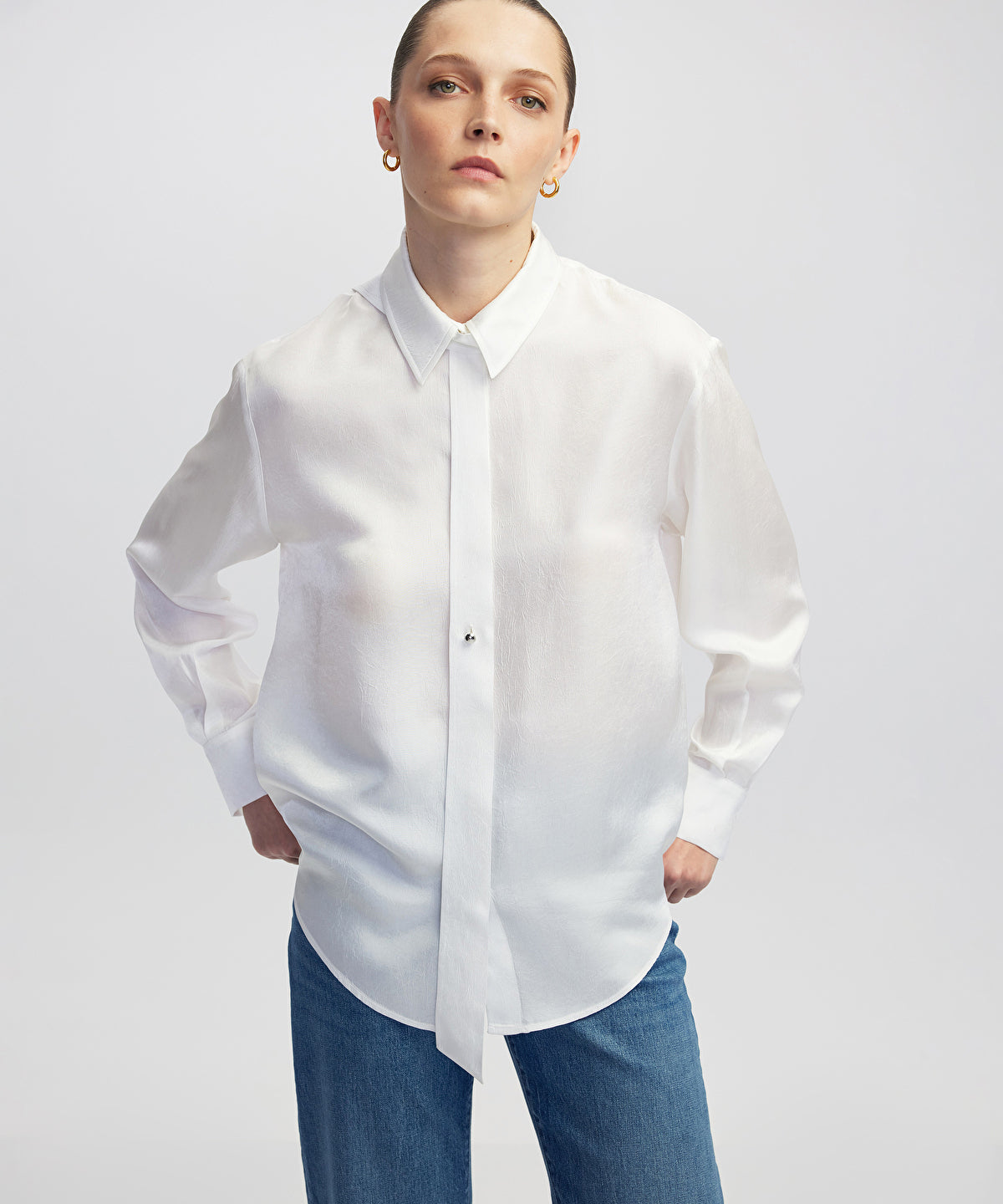 Shirt with Metal Buttons