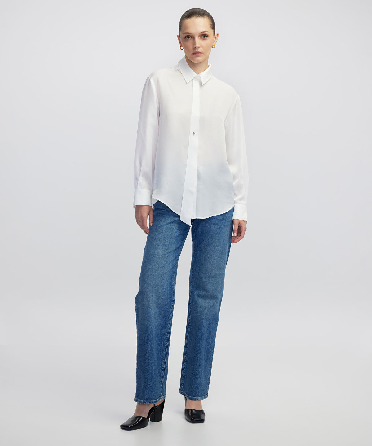Shirt with Metal Buttons