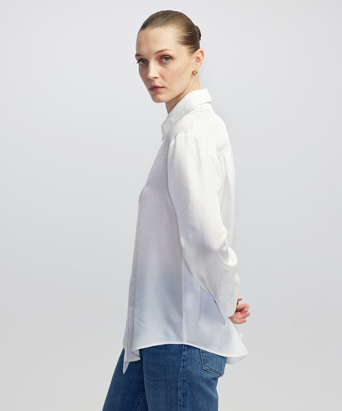 Shirt with Metal Buttons