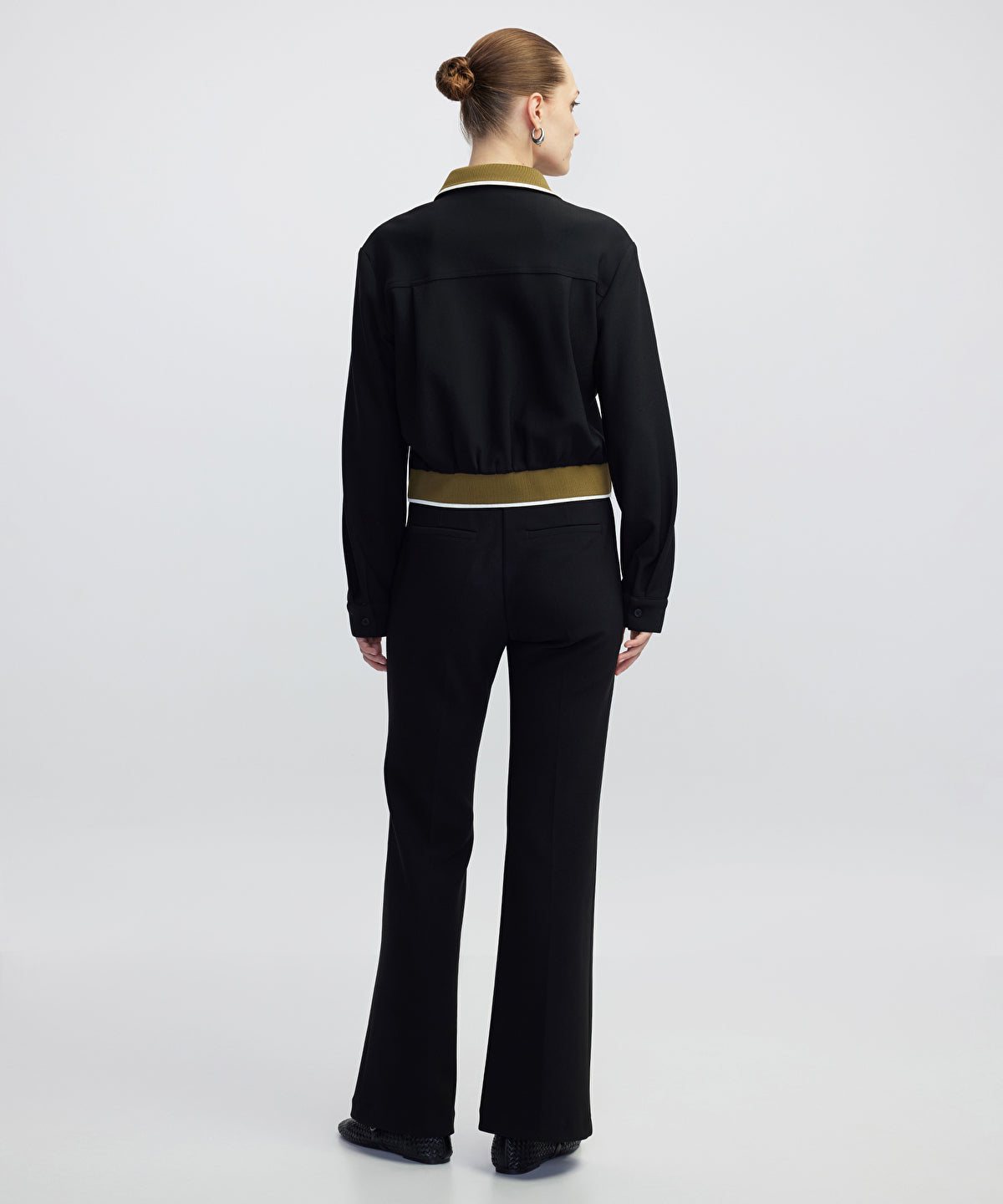 Contrast Collar Shirt