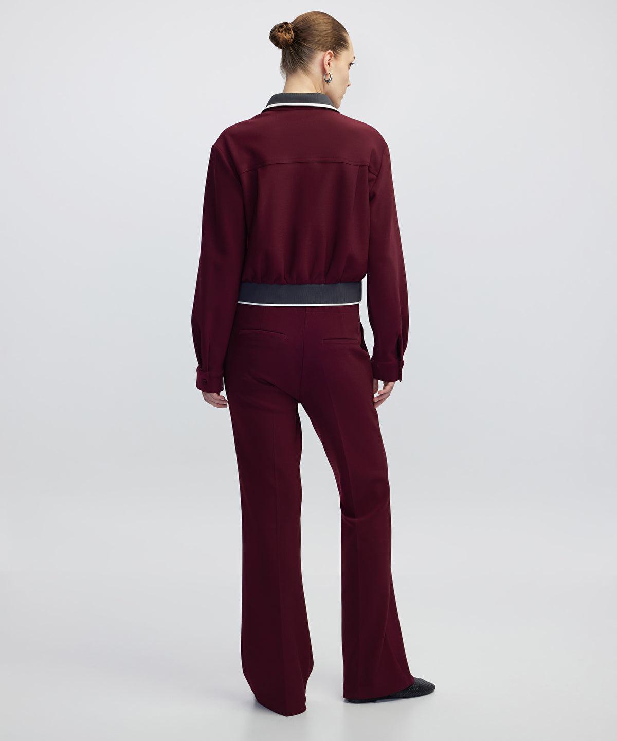 Contrast Collar Shirt