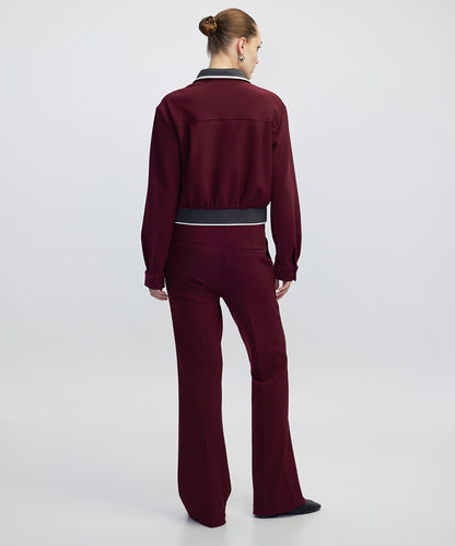 Contrast Collar Shirt