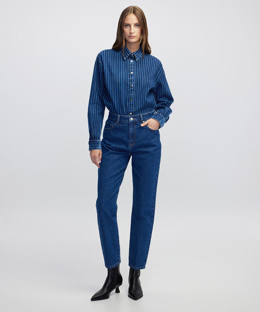 Striped Denim Shirt