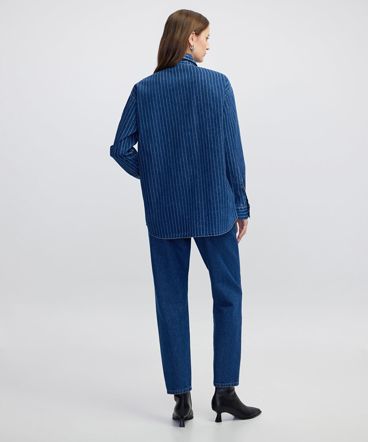 Zoomed Striped Denim Shirt
