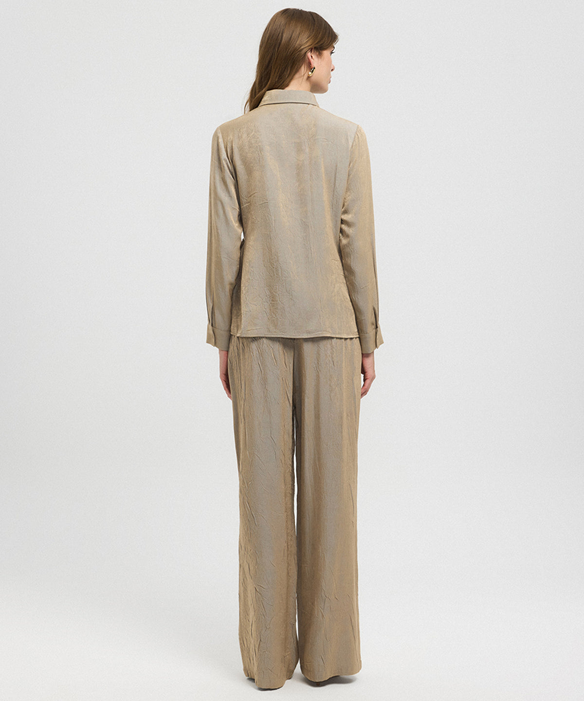 Asymmetric Tie Waist Shirt 