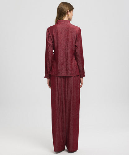 Asymmetric Tie Waist Shirt 