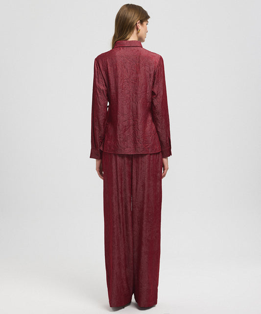 Asymmetric Tie Waist Shirt 