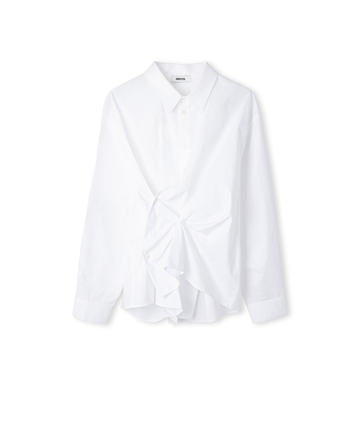 Zoomed Asymmetric Poplin Shirt