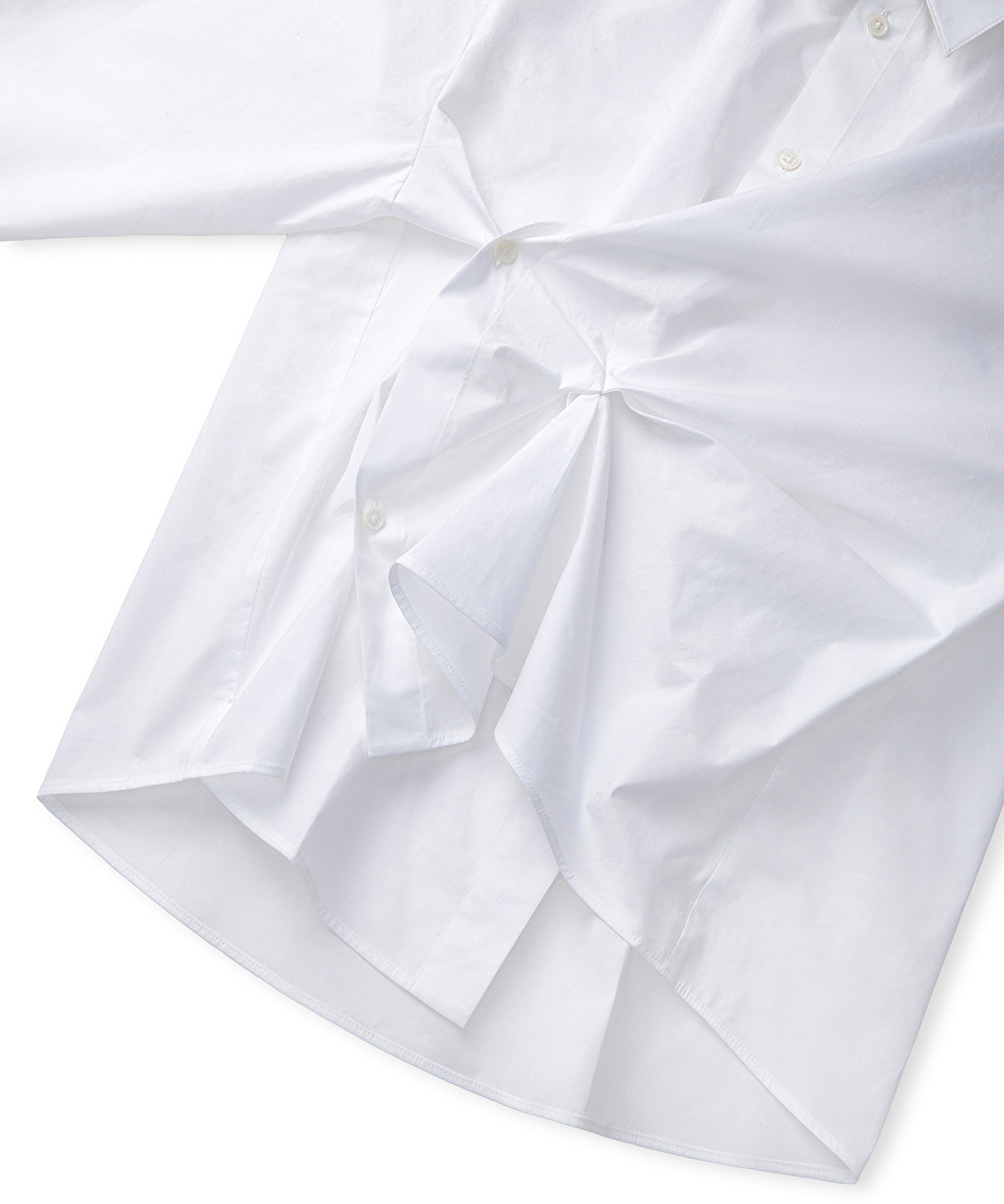 Zoomed Asymmetric Poplin Shirt