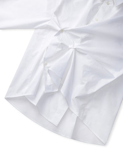 Asymmetric Poplin Shirt