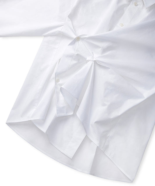 Asymmetric Poplin Shirt