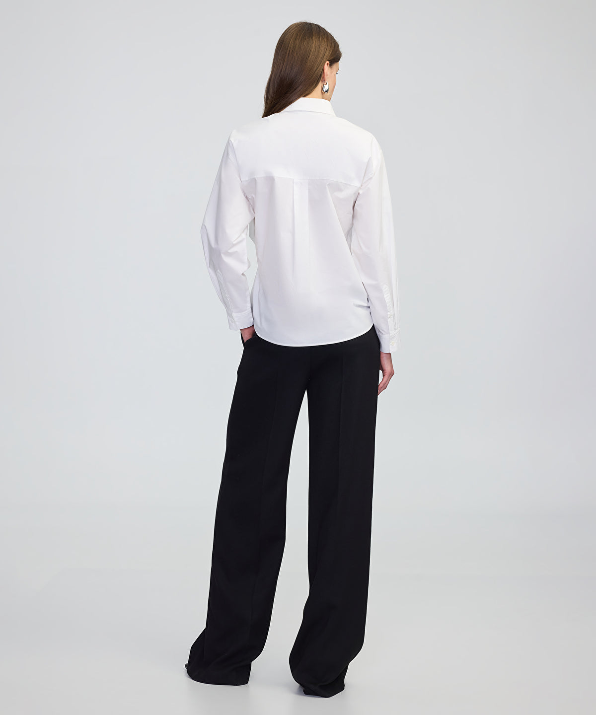 Zoomed Asymmetric Poplin Shirt