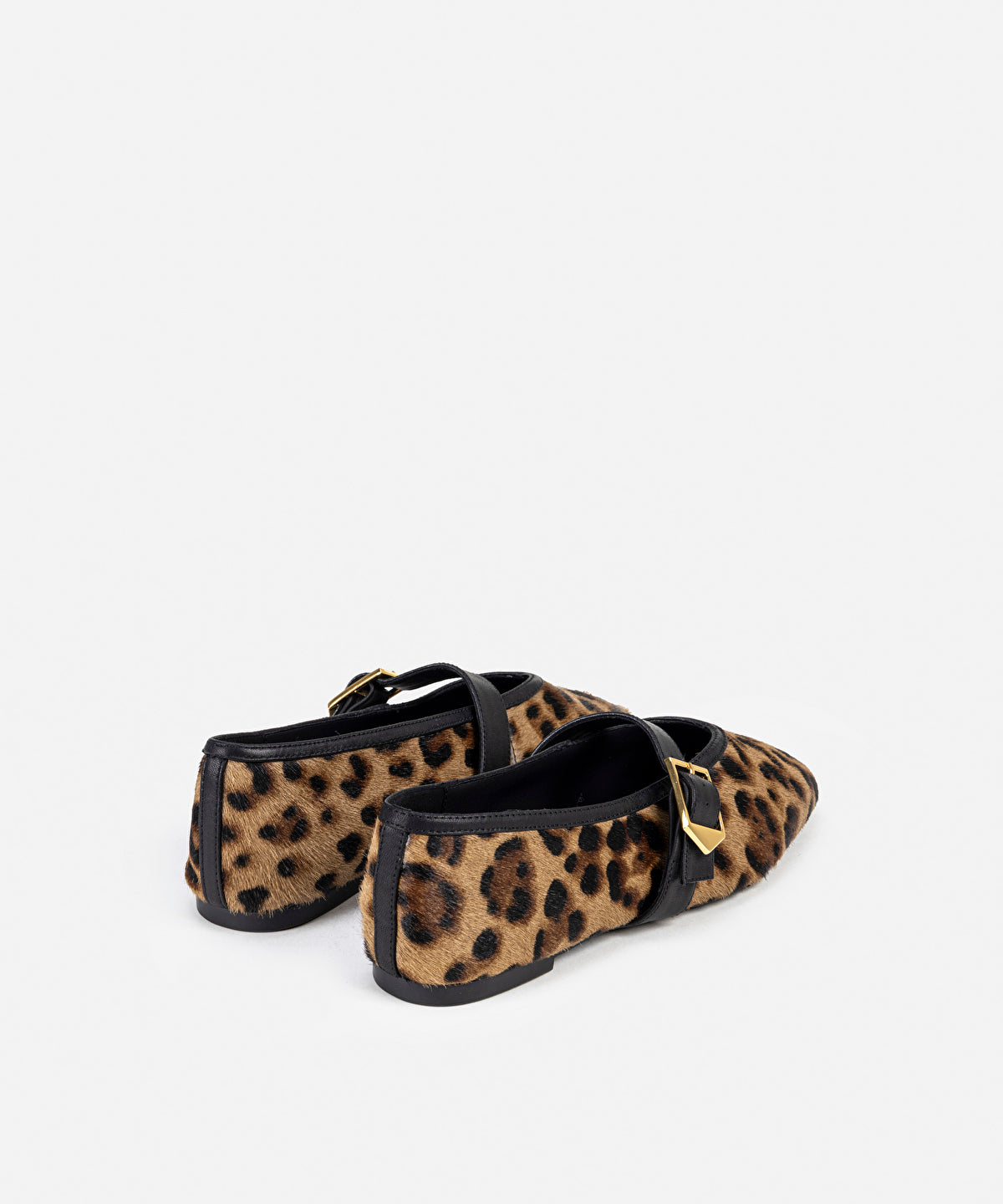 Leopard Print Pony Hair Flats
