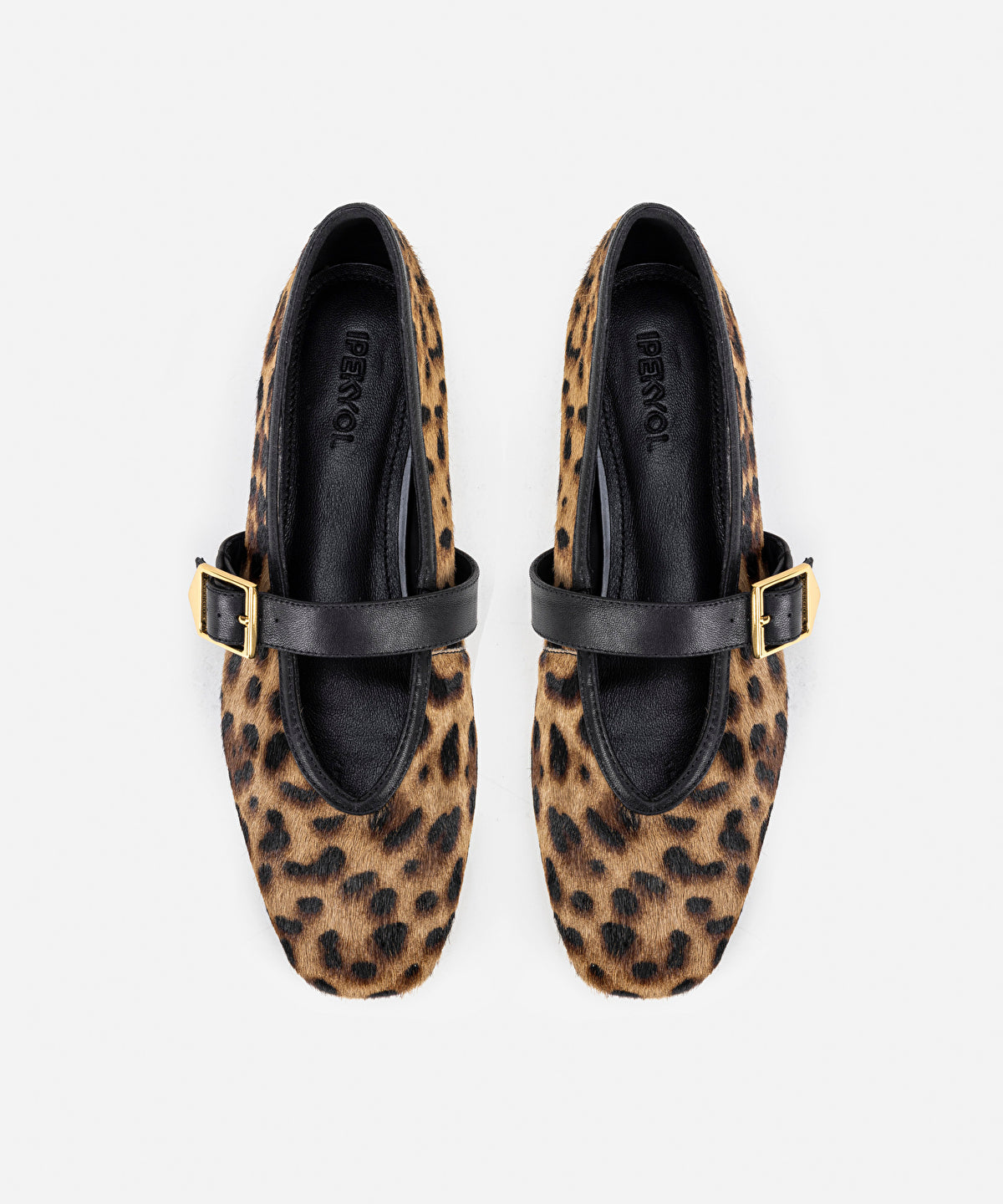 Leopard Print Pony Hair Flats