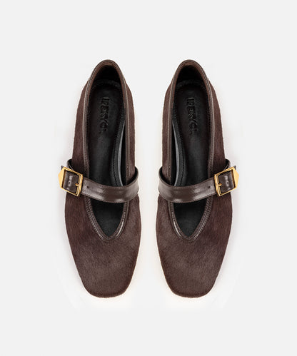 Pony Hair Flats