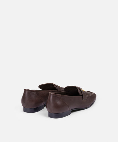 Embellished Leather Loafers