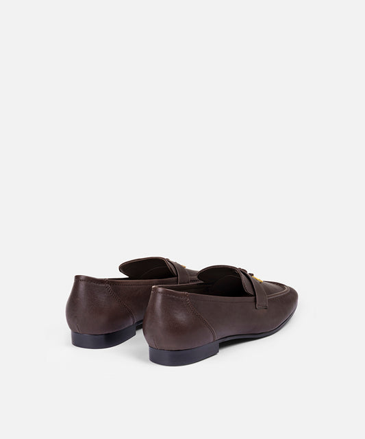 Embellished Leather Loafers