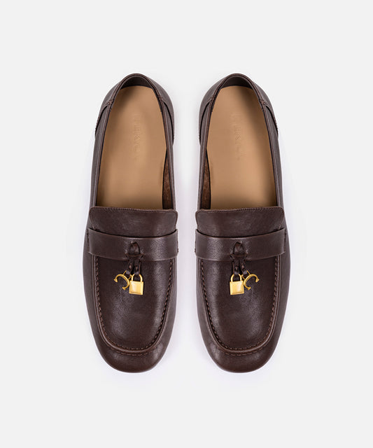 Embellished Leather Loafers