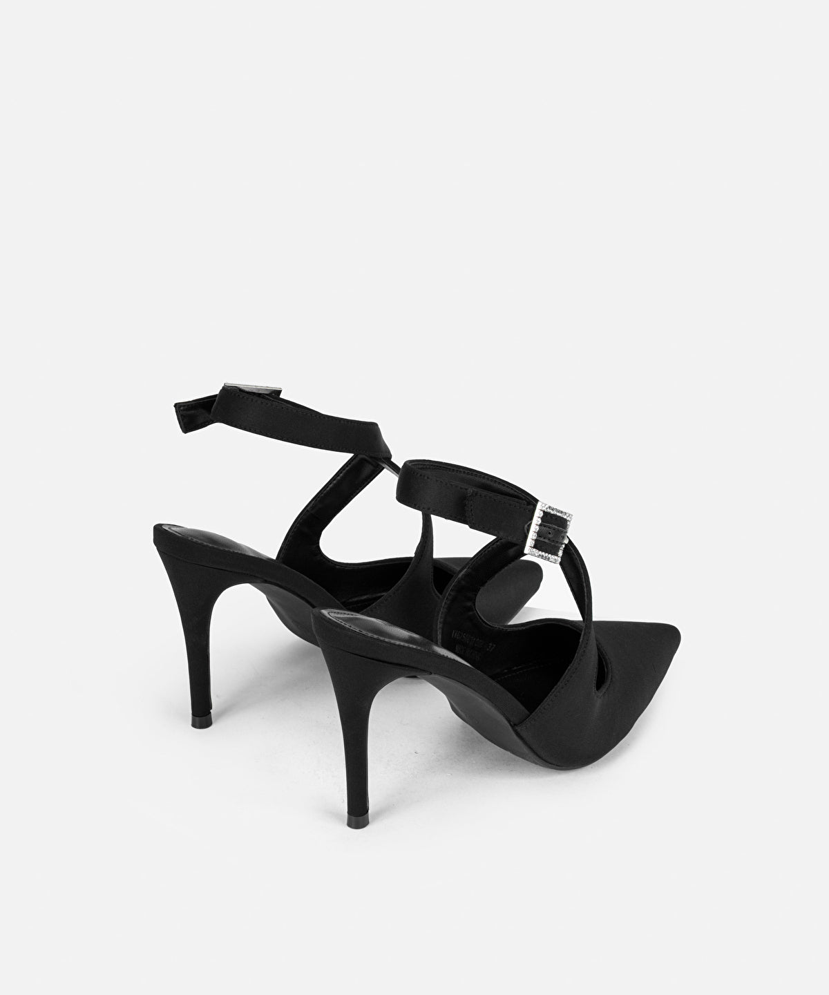 Zoomed Criss Cross Rhinestone Heels