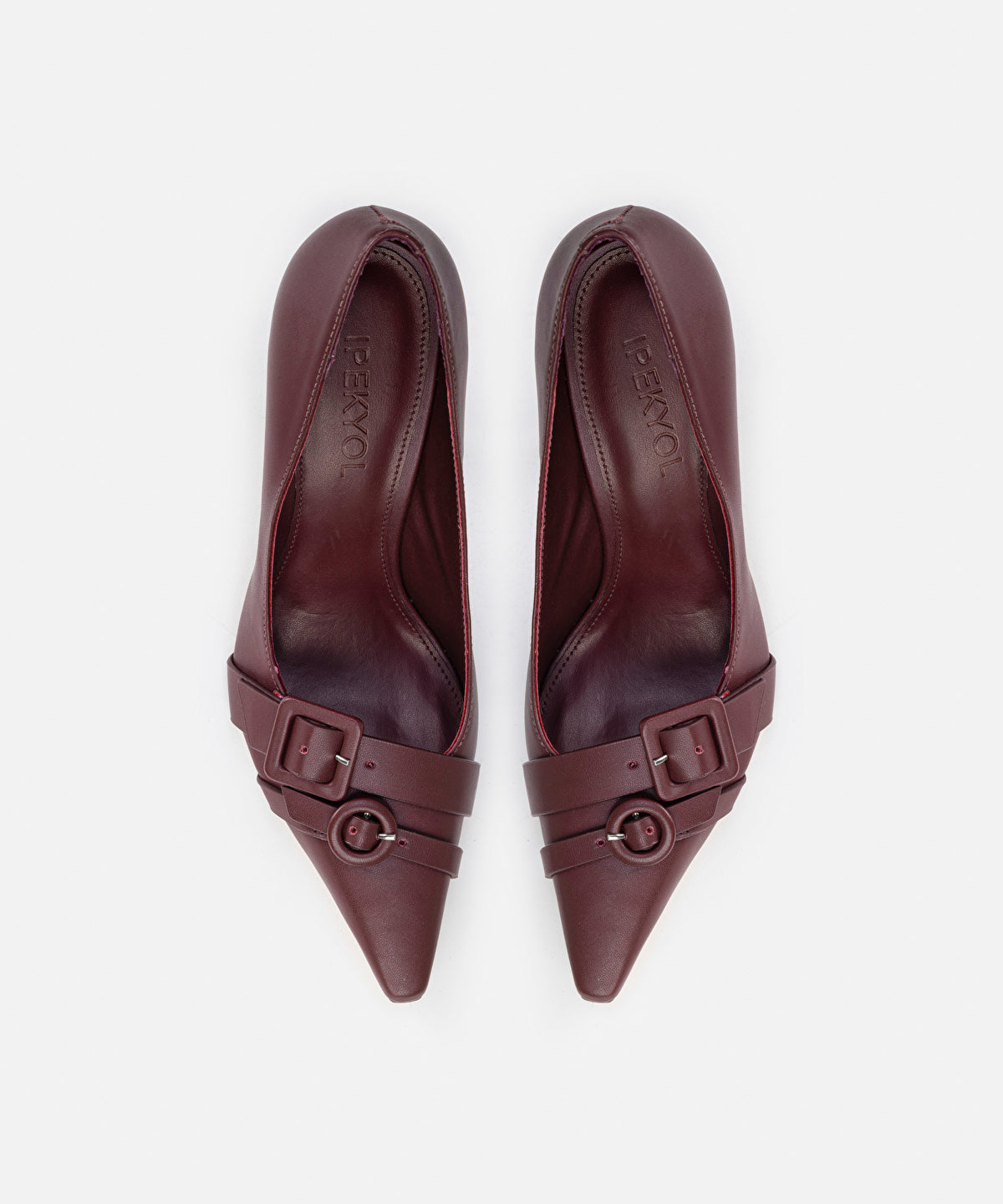 Zoomed Double-Strap Heels