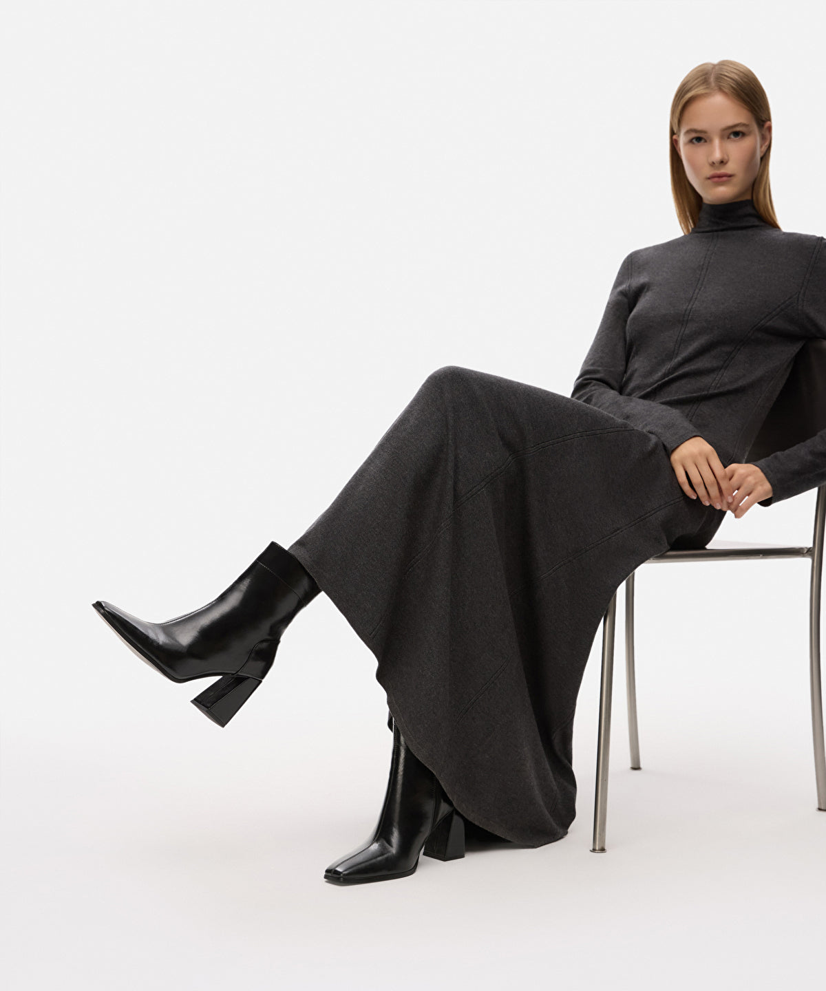 Block-Heel Ankle Boots