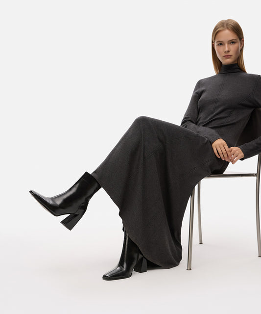 Block-Heel Ankle Boots