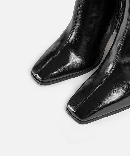 Block-Heel Ankle Boots