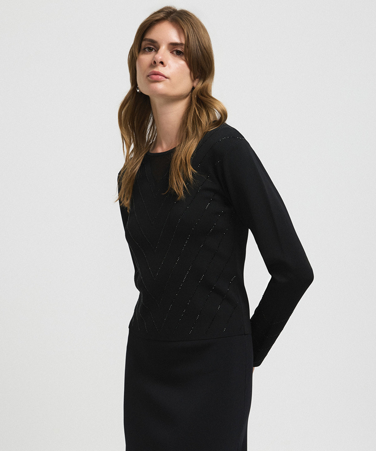 Rhinestone Knit Top