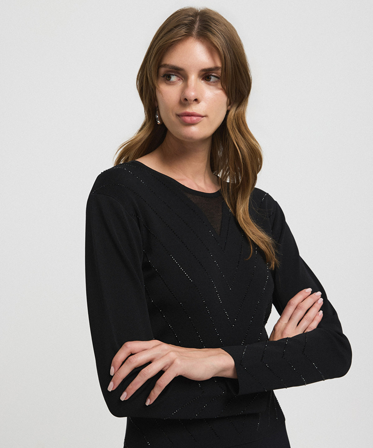 Rhinestone Knit Top