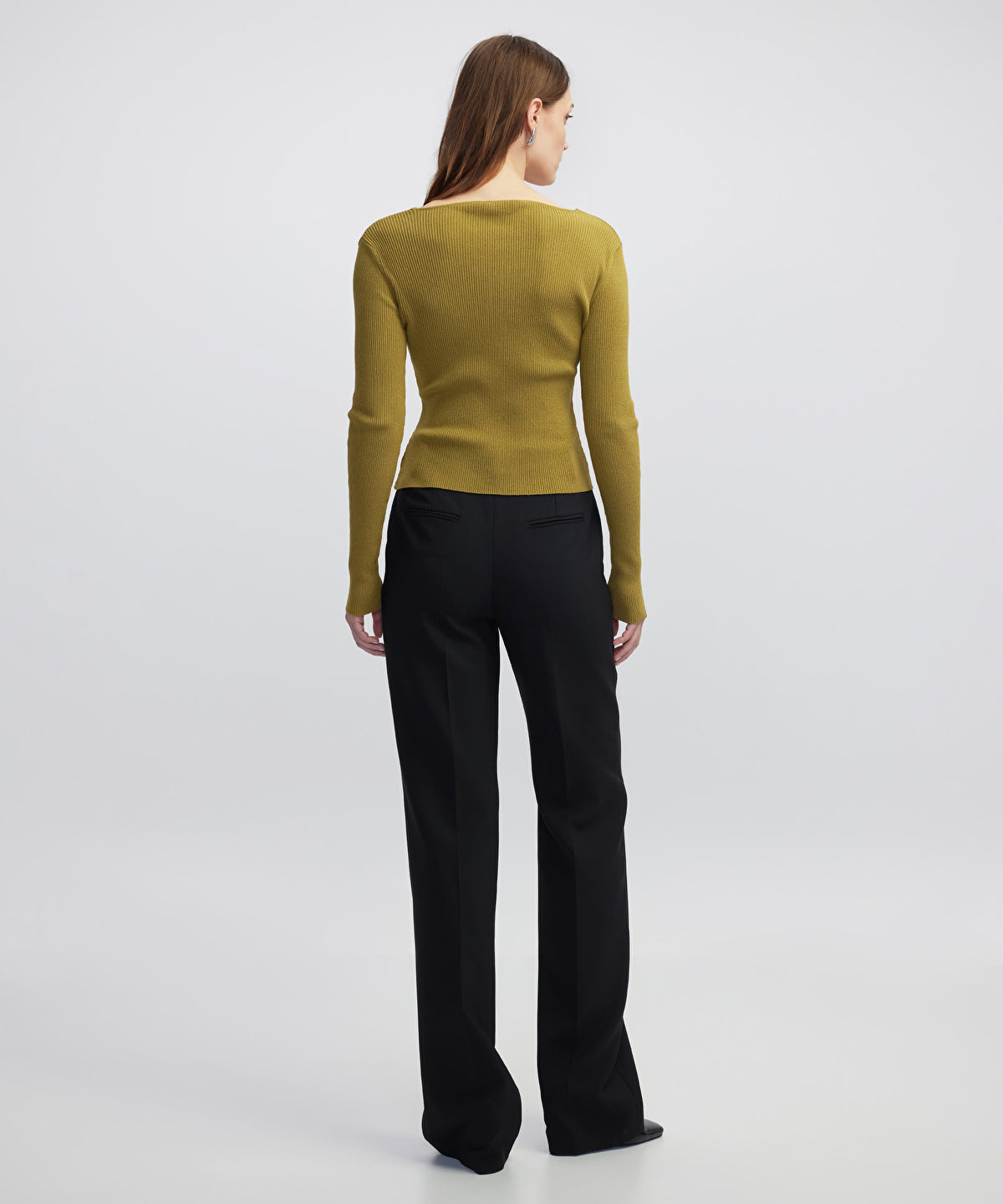 Embellished Ribbed Knit Top