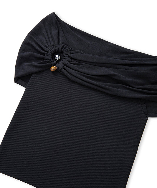 Off-the-Shoulder Knit Top