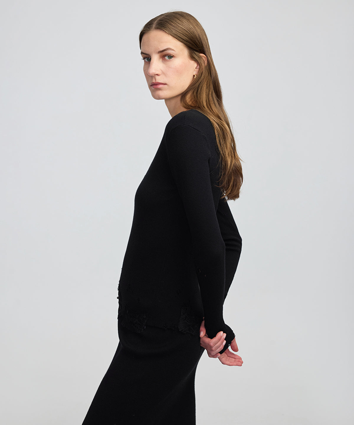 Embellished V-Neck Sweater