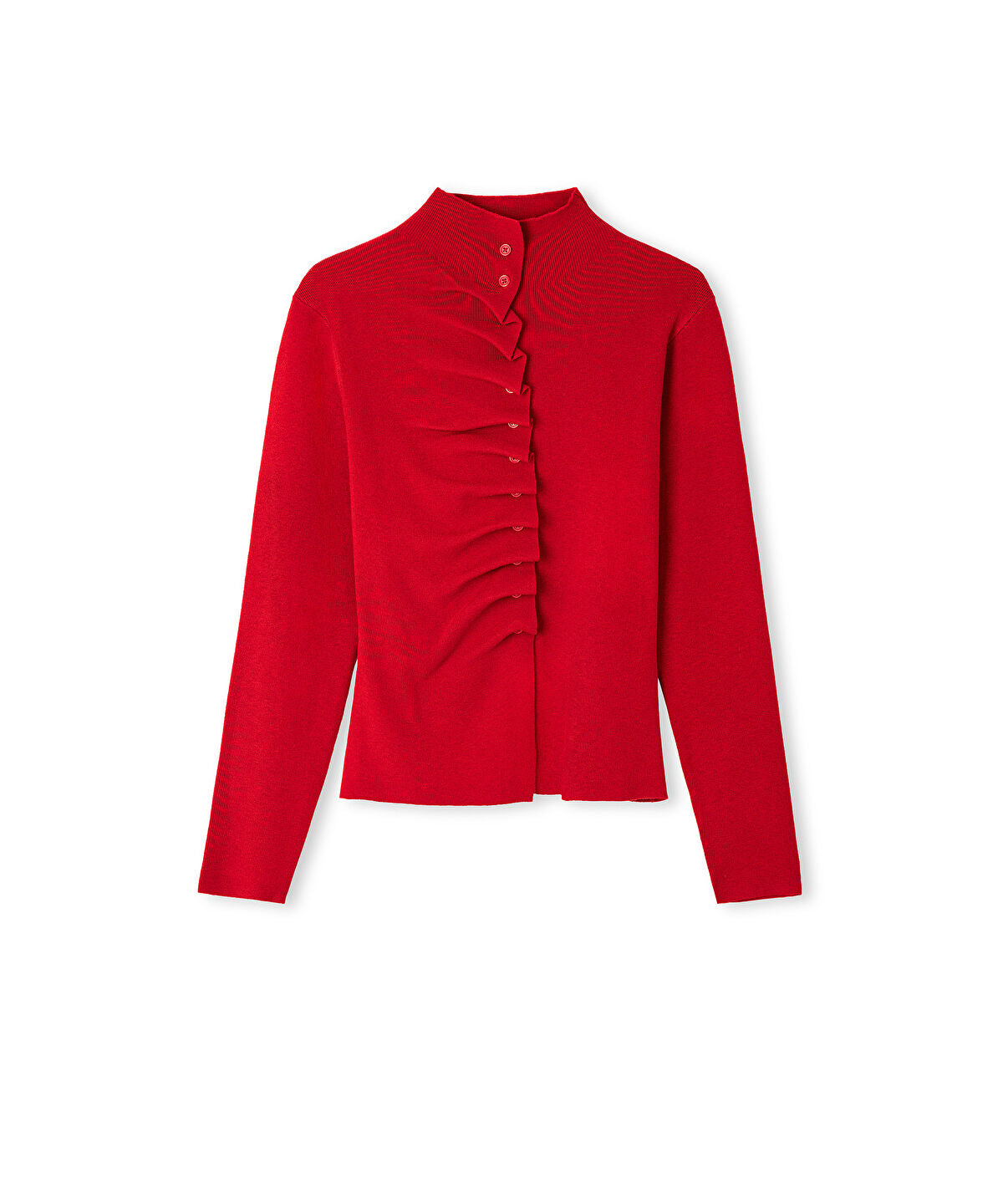 Zoomed Asymmetric Knit Top