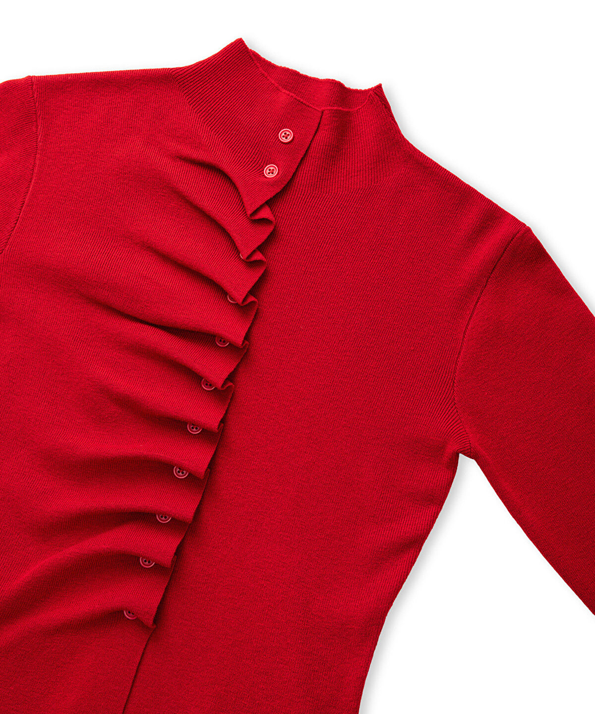 Zoomed Asymmetric Knit Top