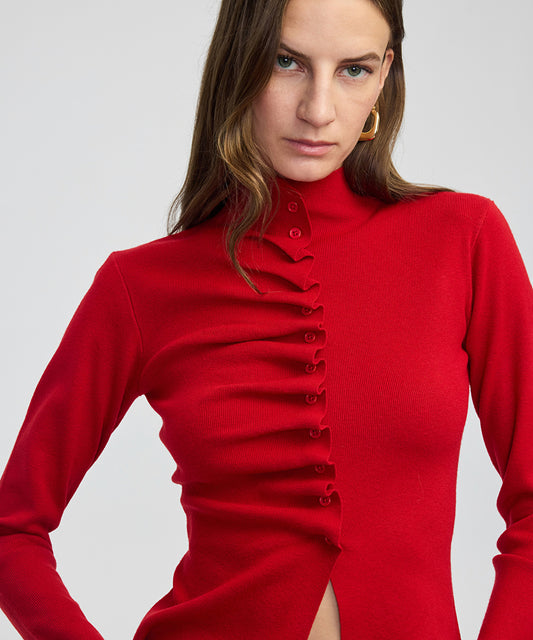 Asymmetric Knit Top