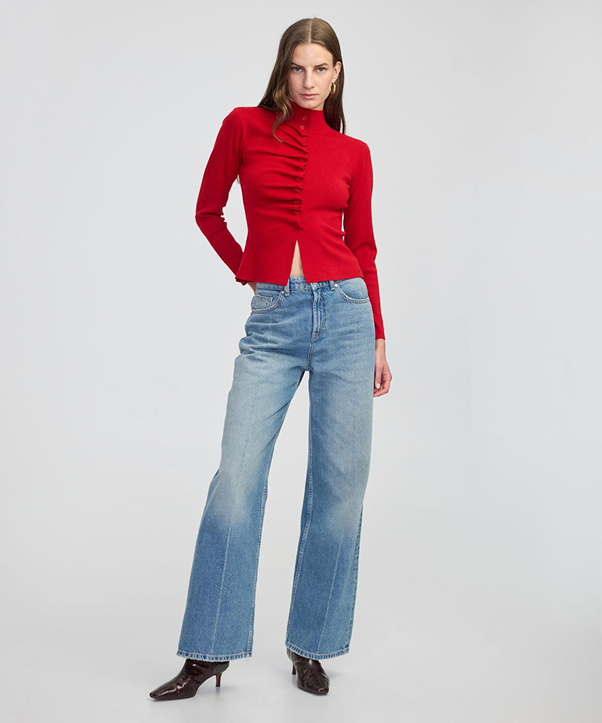 Zoomed Asymmetric Knit Top