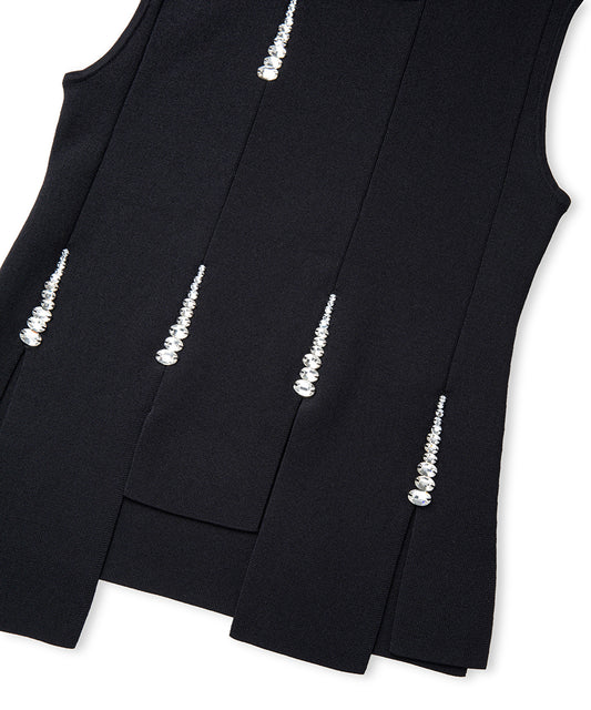 Knit Top with Embellishments