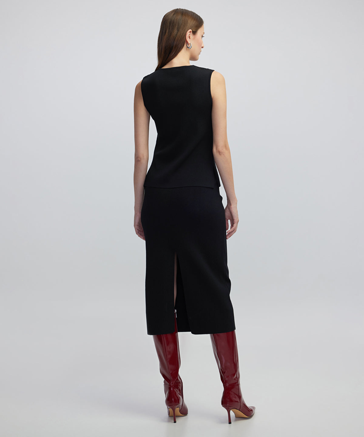 Zoomed Knit Top with Embellishments