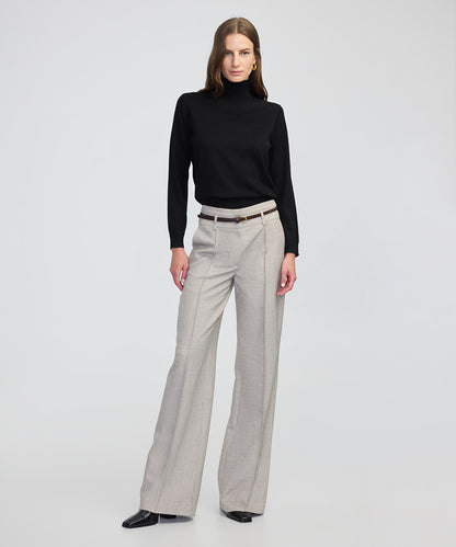 Fine Knit Wool-Blend Top