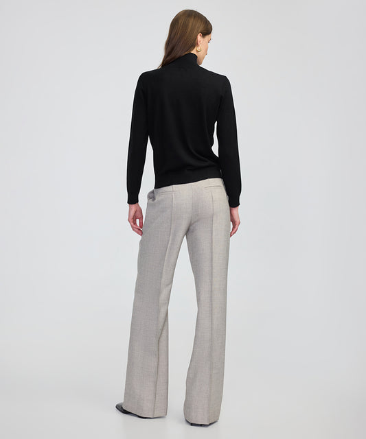 Fine Knit Wool-Blend Top